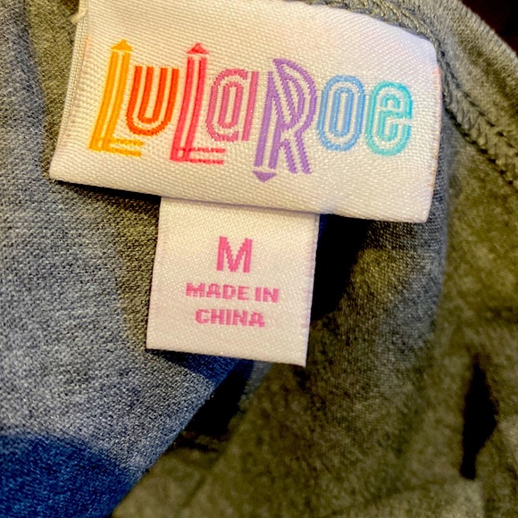 Lularoe Color block Julia Dress Light Gray, Dark Gray, Navy, sz M Medium NWT - Picture 3 of 7